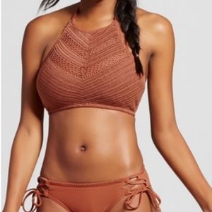 Xhilaration Burnt Orange Swimsuit D/DD - M